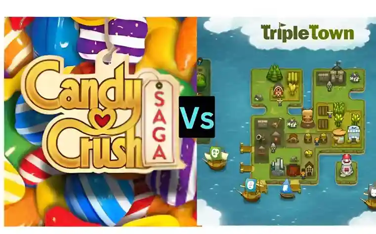 Candy Crush Saga vs Triple Town